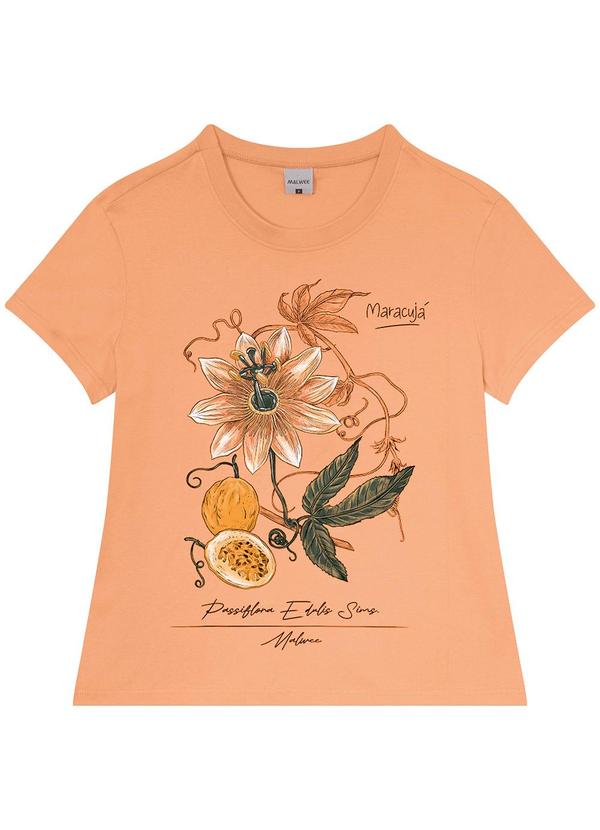 Malwee - Camiseta Laranja Feminina Maracujá