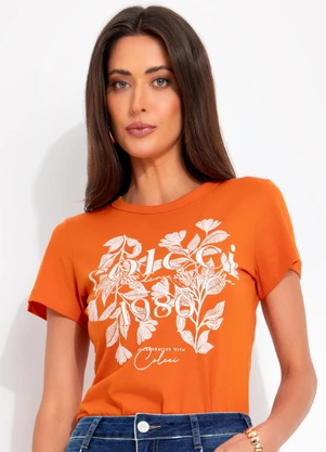 Colcci - Camiseta Laranja - COLCCI