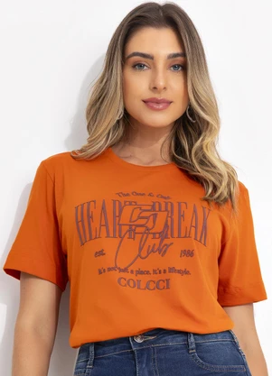 Colcci - Camiseta Laranja - COLCCI