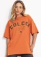 Colcci - Camiseta Azul - variação: Laranja