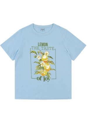Malwee - Camiseta Lemon The Taste Of Joy Azul Pastel - MALWEE
