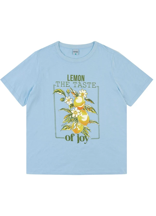 Malwee - Camiseta Lemon The Taste Of Joy Azul Pastel