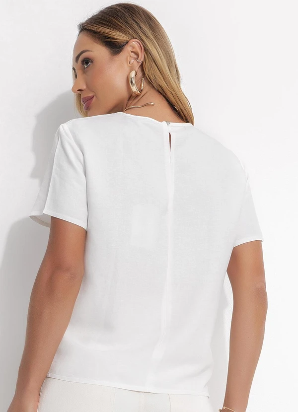 Colcci - Camiseta Linho Off White 2