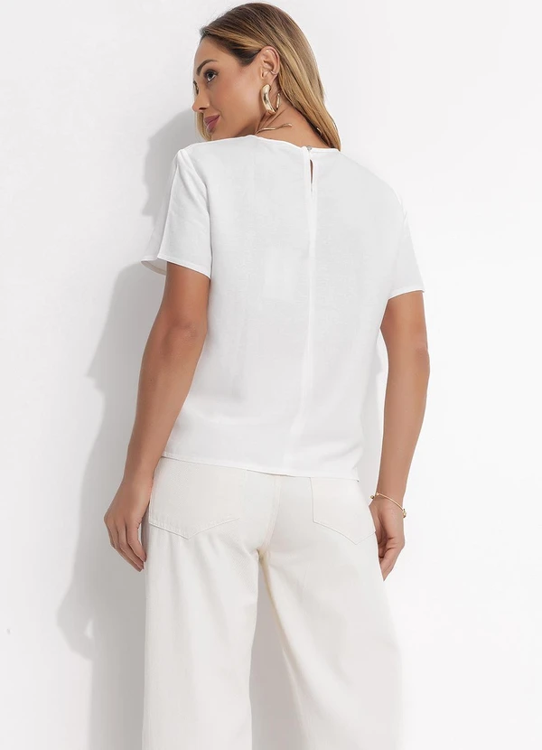 Colcci - Camiseta Linho Off White 4