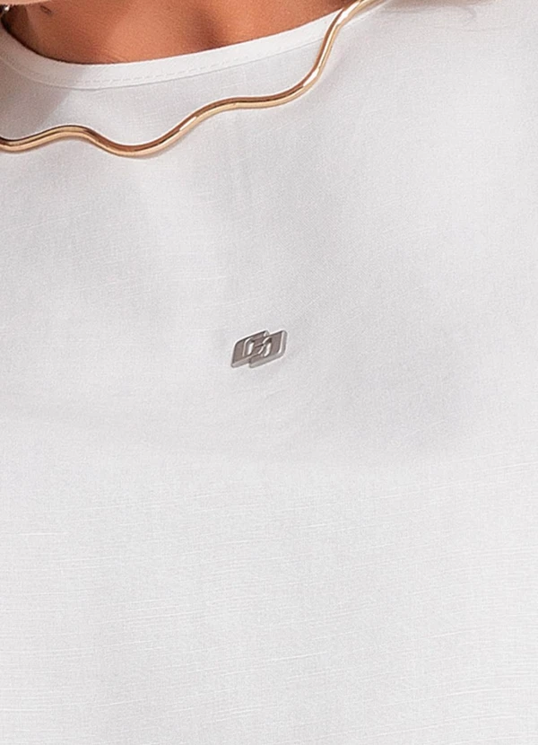 Colcci - Camiseta Linho Off White 6