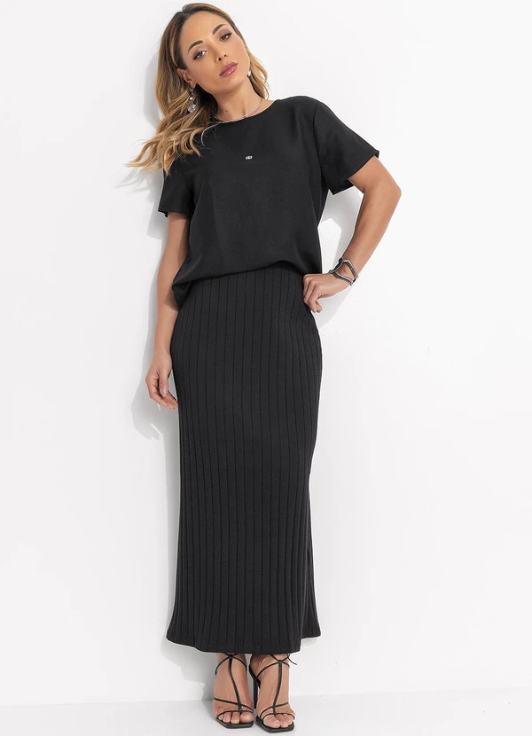 Colcci - Camiseta Linho Preto 3