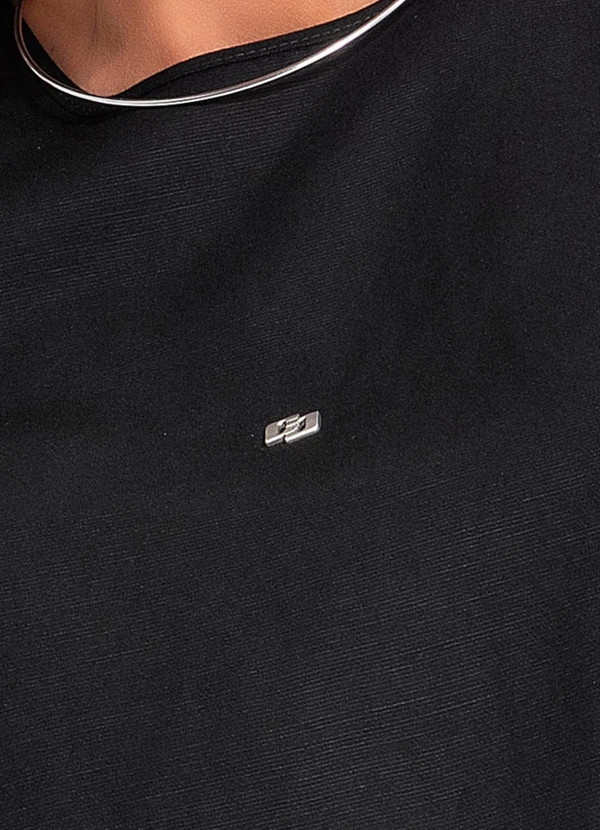 Colcci - Camiseta Linho Preto 7