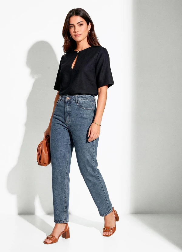 Colcci - Camiseta Linho Preto 3