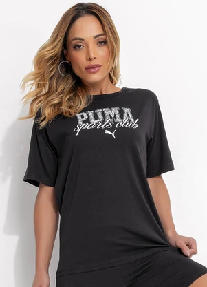 Puma - Camiseta M/C Class Relaxed Tee Preto - PUMA