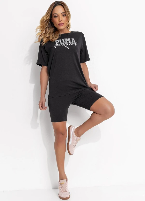 Puma - Camiseta M/C Class Relaxed Tee Preto 3