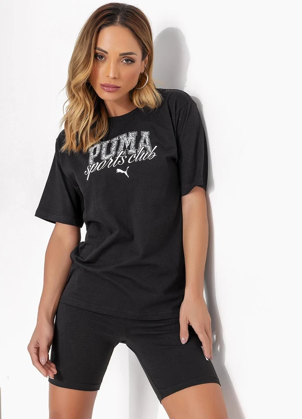 Puma - Camiseta M/C Class Relaxed Tee Preto 7