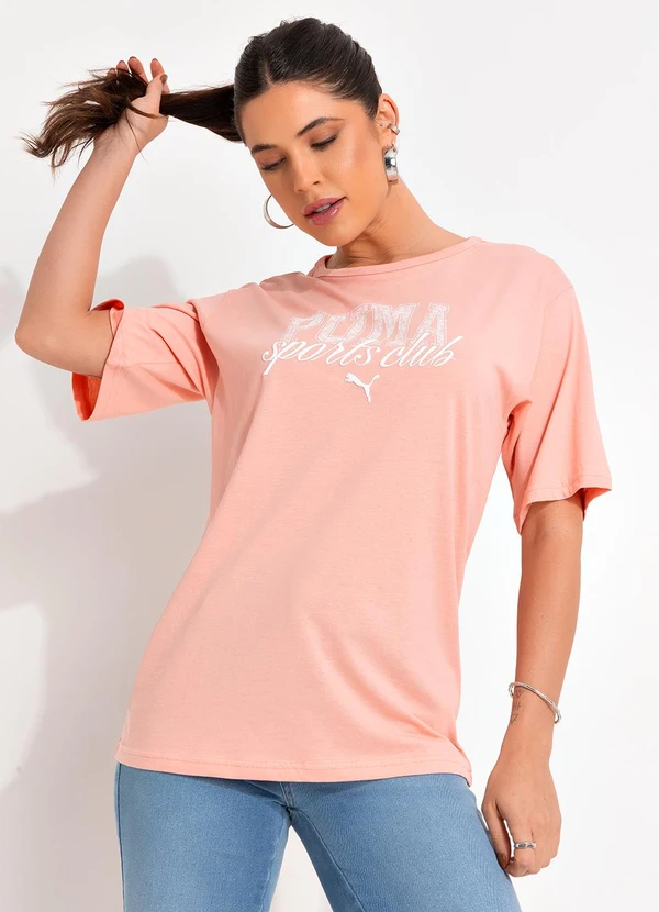 Puma - Camiseta M/C Class Relaxed Tee Rosa 3