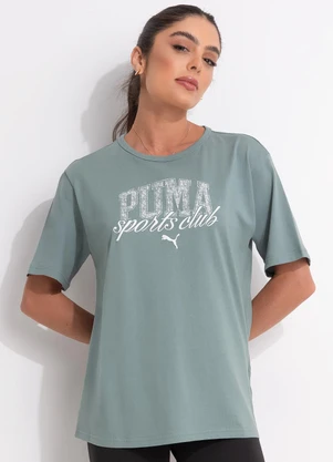 Puma - Camiseta M/C Class Relaxed Tee Verde - PUMA