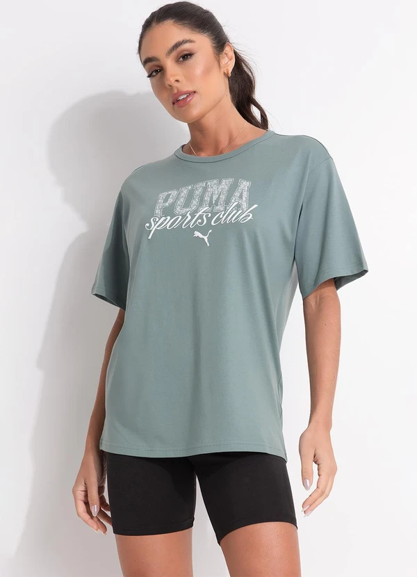 Puma - Camiseta M/C Class Relaxed Tee Verde 3