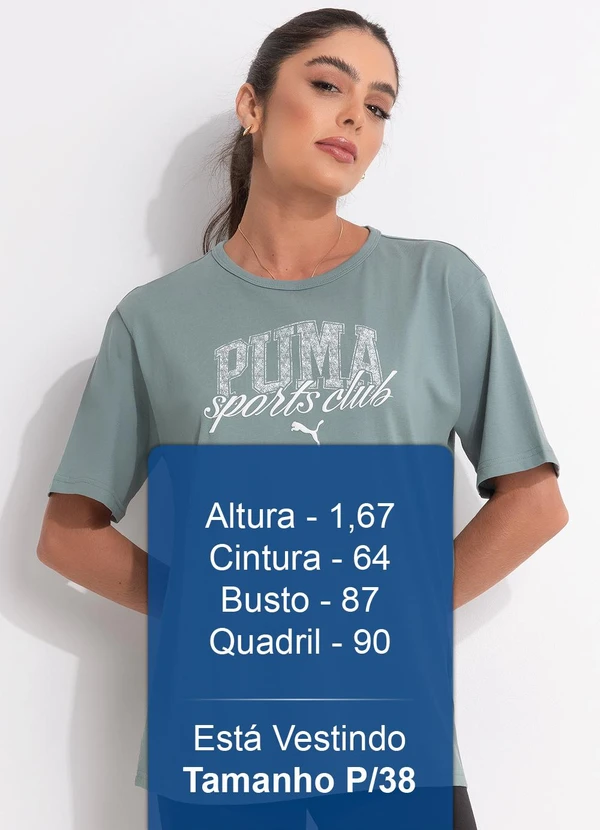 Puma - Camiseta M/C Class Relaxed Tee Verde 5