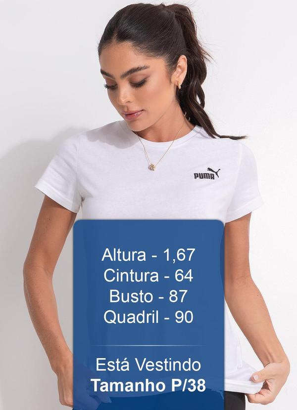 Puma - Camiseta M/C Ess Small Logo Tee W Branco 5