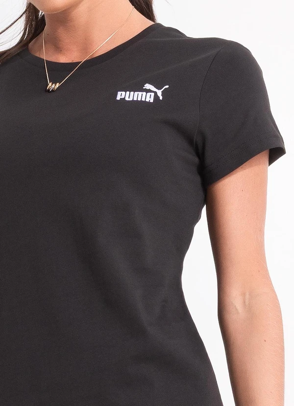 Puma - Camiseta M/C Ess Small Logo Tee W Preto 8