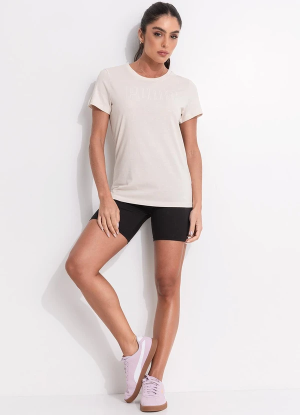 Puma - Camiseta M/C Sport Graphic Tee Bege 3