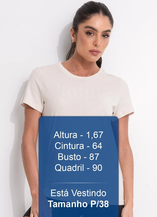 Puma - Camiseta M/C Sport Graphic Tee Bege 5