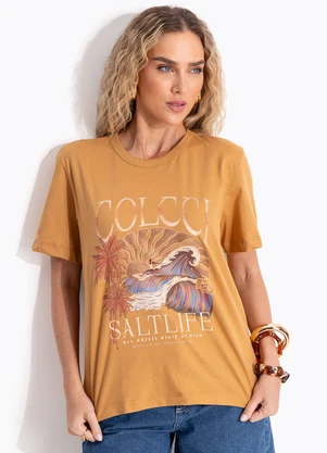 Colcci - Camiseta Marrom - COLCCI
