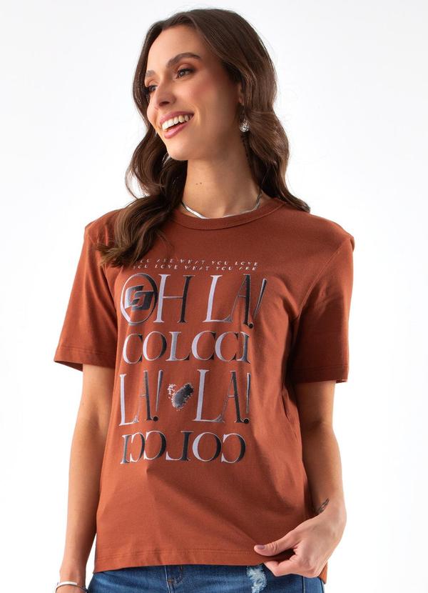 Colcci - Camiseta Marrom