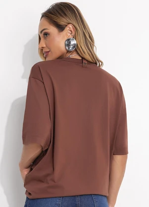 Colcci - Camiseta Marrom - COLCCI