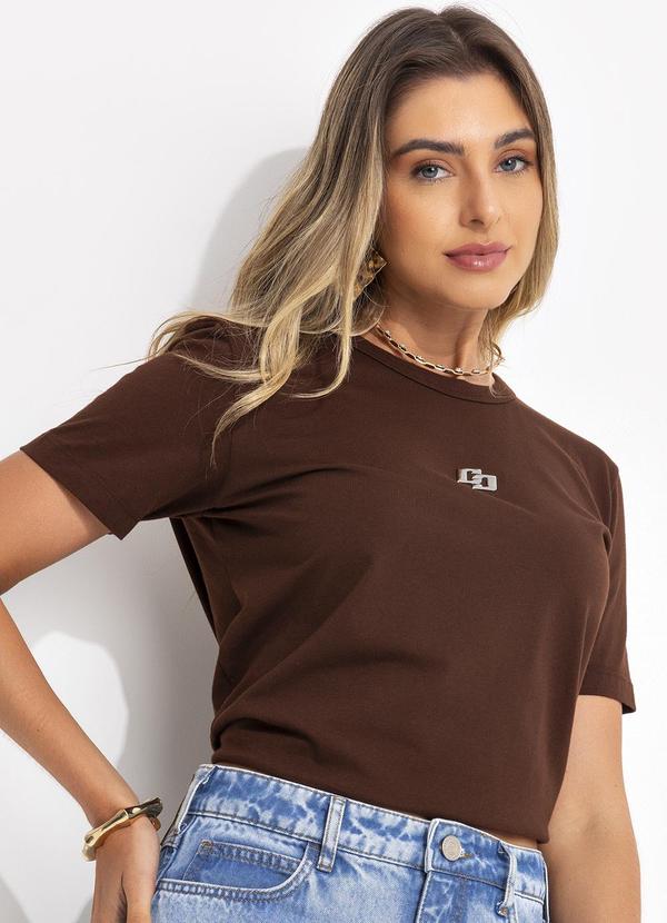 Colcci - Camiseta Marrom