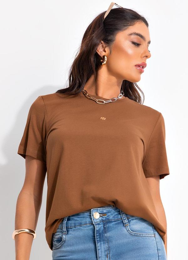 Colcci - Camiseta Marrom