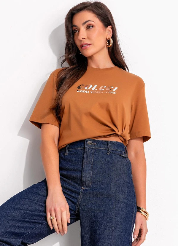 Colcci - Camiseta Marrom 3