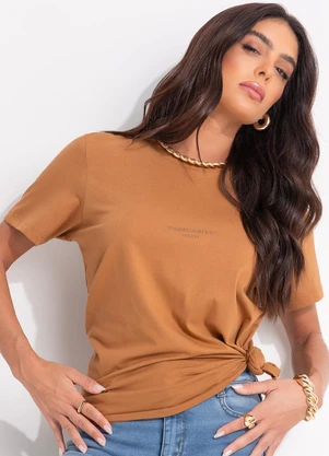 Colcci - Camiseta Marrom - COLCCI