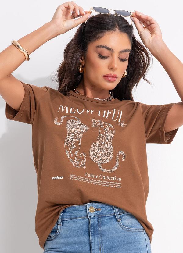 Colcci - Camiseta Marrom