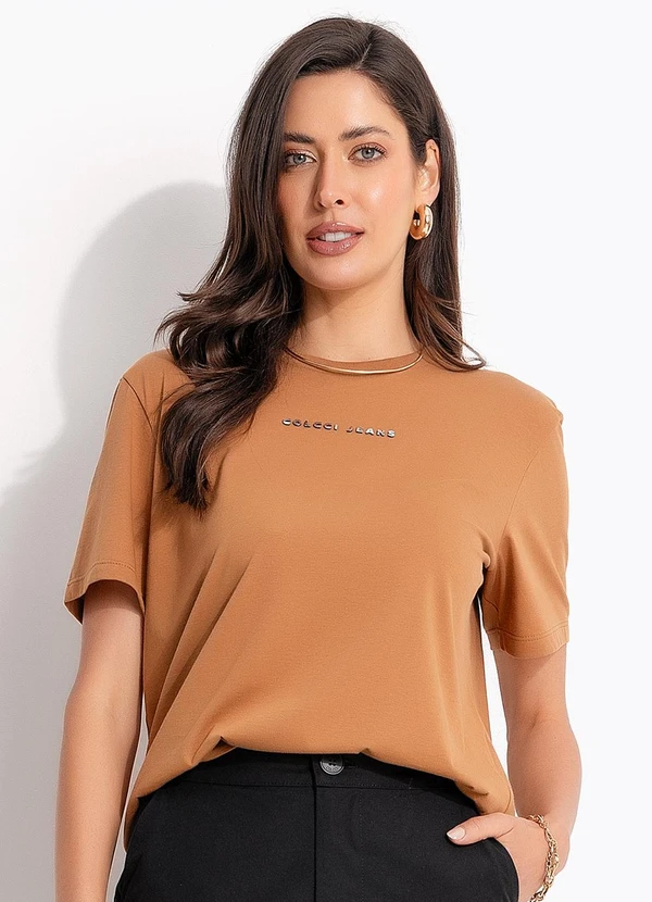 Colcci Jeans - Camiseta Marrom