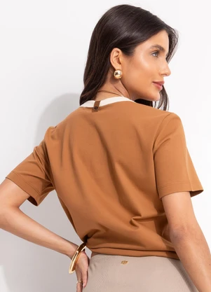 Colcci - Camiseta Marrom - COLCCI