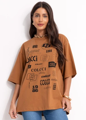 Colcci - Camiseta Marrom - COLCCI