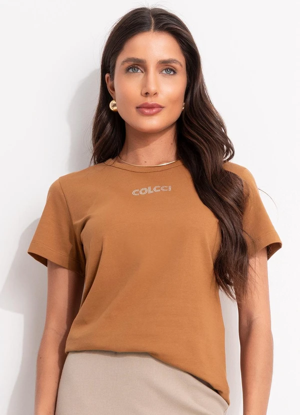 Colcci - Camiseta Marrom