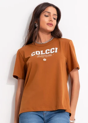 Colcci - Camiseta Marrom - COLCCI