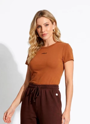 Colcci - Camiseta Marrom - COLCCI