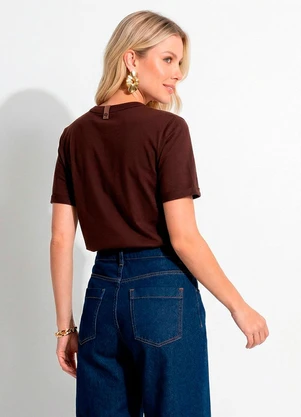 Colcci - Camiseta Marrom - COLCCI