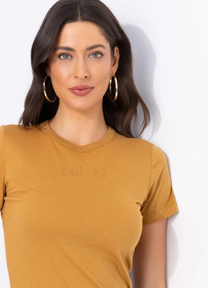 Colcci - Camiseta Marrom - COLCCI