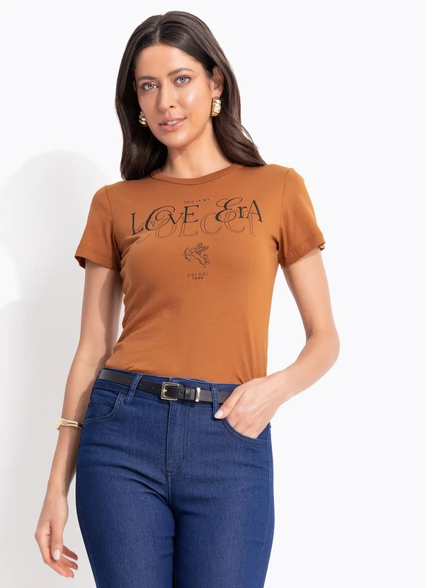 Colcci - Camiseta Marrom