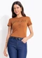 Colcci - Camiseta Rosa - variação: Marrom