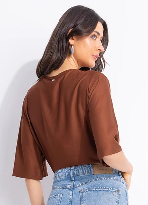 Colcci - Camiseta Marrom - COLCCI