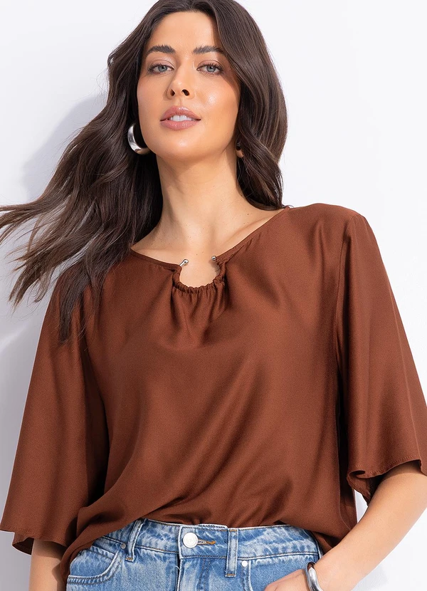 Colcci - Camiseta Marrom