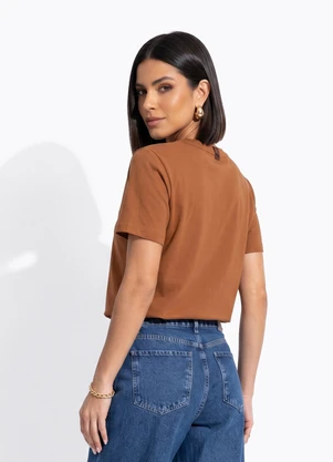 Colcci - Camiseta Marrom - COLCCI