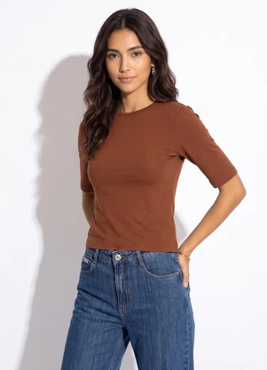 Colcci - Camiseta Marrom - COLCCI