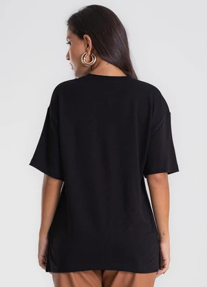 Endless - Camiseta Molecotton de Viscose Preto - ENDLESS