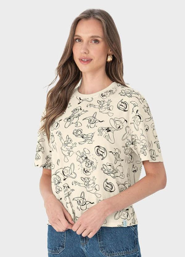 Malwee - Camiseta Off White Box Pato Donald®