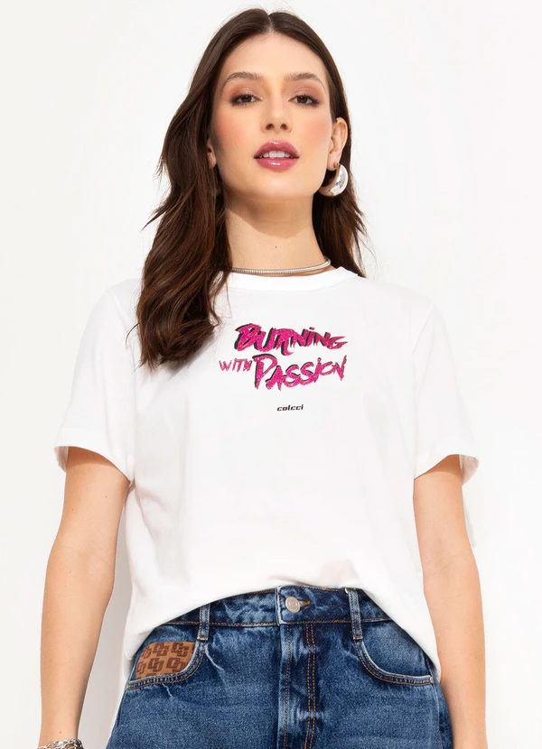 Colcci - Camiseta Off White