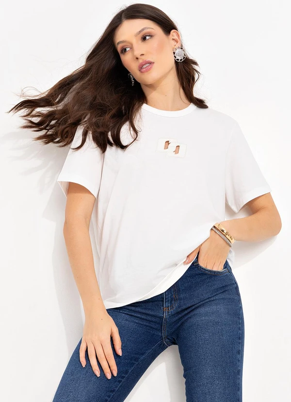 Colcci - Camiseta Off White 4