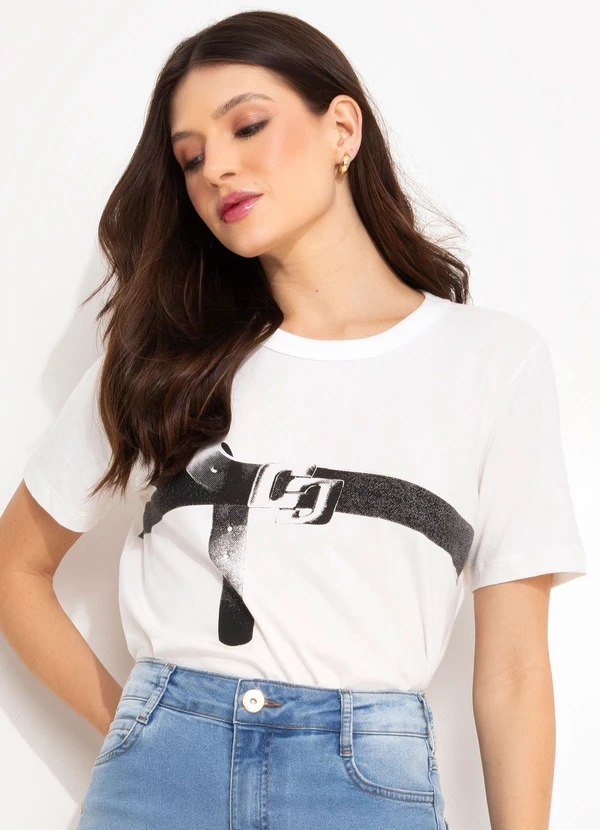 Colcci - Camiseta Off White